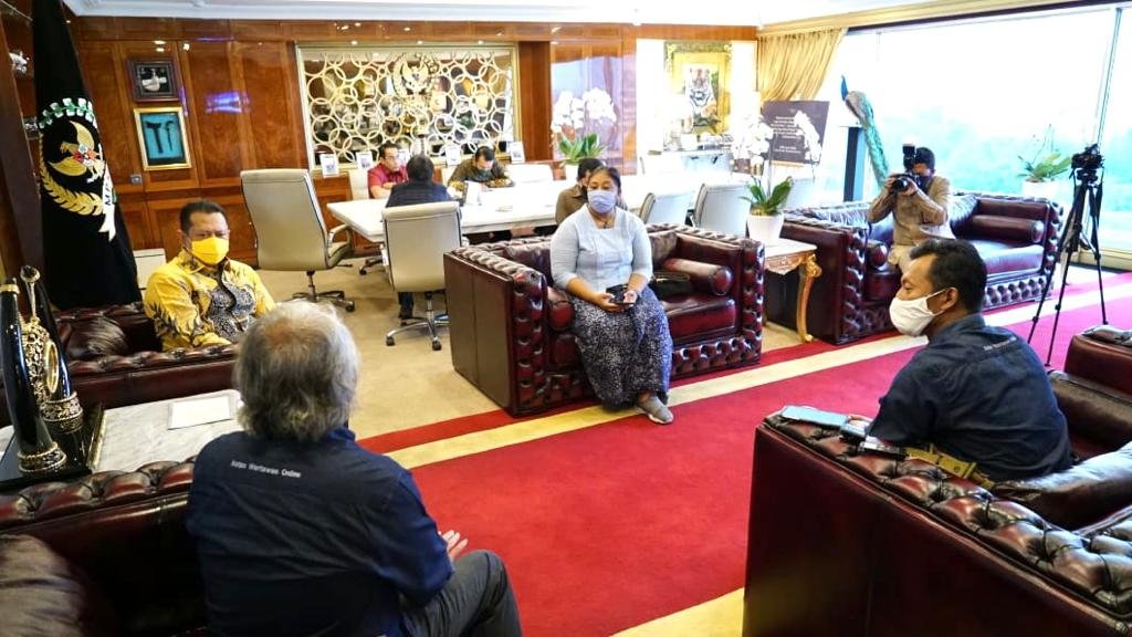 Terima Ikatan Wartawan Online, Bamsoet Ingatkan Pentingnya Peningkatan Kualitas Insan Pers