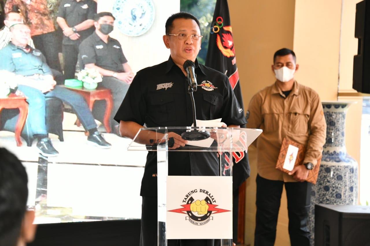 Bamsoet Dikukuhkan Sebagai Ketua Umum Pengurus Besar Keluarga Olahraga Tarung Derajat