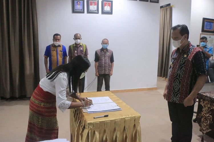 Sertijab Kepala BP4B, Bupati Belu: Yang Terpenting Kerja dengan Rapi