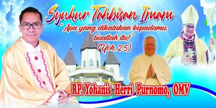Hari ini Uskup Maumere Tahbiskan Imam Pertama Indonesia dari Kongregasi Oblates of the Virgin Mary