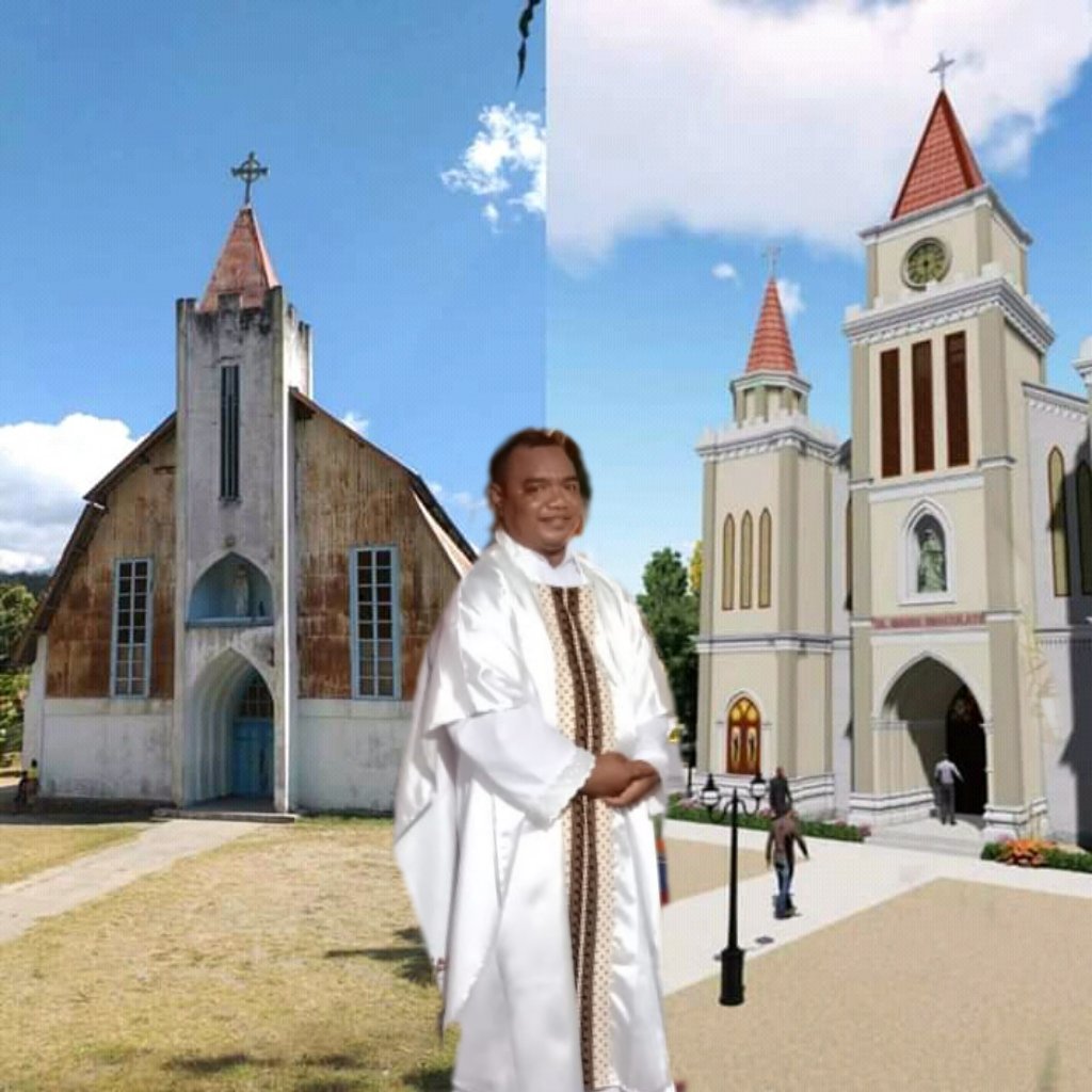 Pastor Paroki Santa Maria Immaculata Lekebai Canangkan Gerakan Satu Sak Semen Renovasi Gereja Tua Berusia 88 Tahun