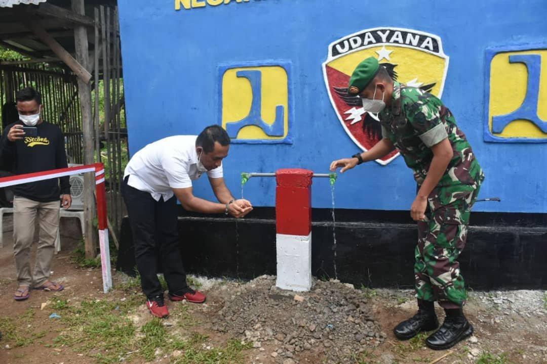 Resmikan Pompa Hydran KODIM 1612/Manggarai tahap III KODAM IX Udayana di Dusun Beokina, Bupati Hery: Air Minum Bersih Sangat Penting