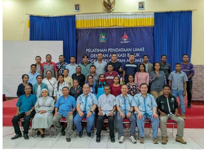 Maumere, Keuskupan ke-14 Mengikuti Pelatihan Pendataan Umat dengan Aplikasi Biduk