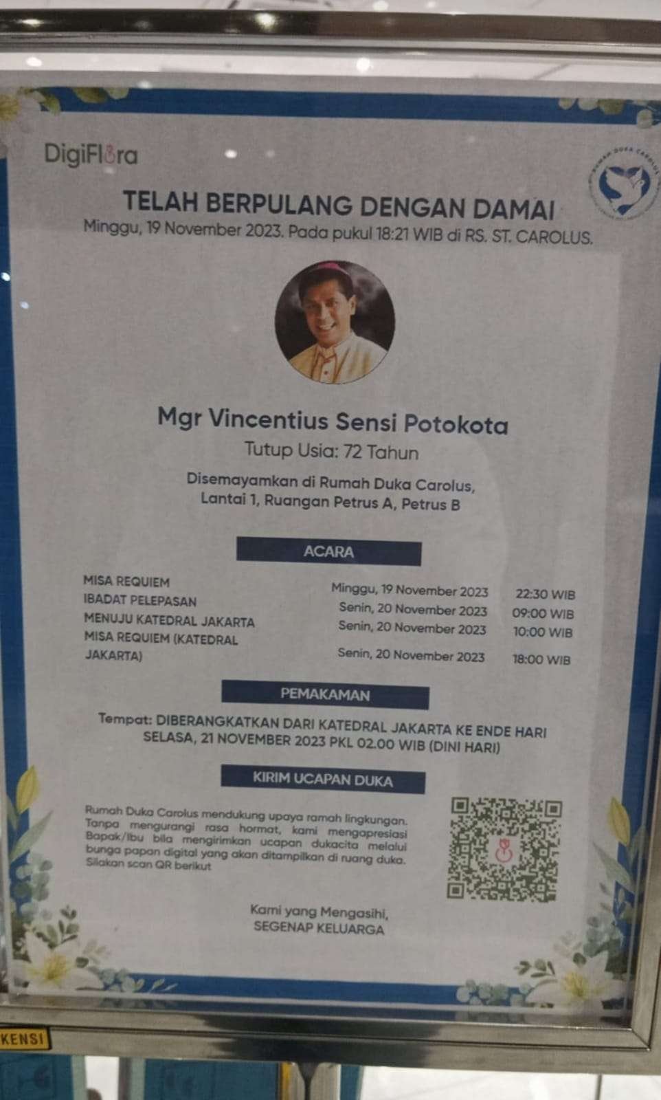 In Memoriam Uskup Agung Ende Mgr. Sensi: Predica Verbum Opportune, Importune