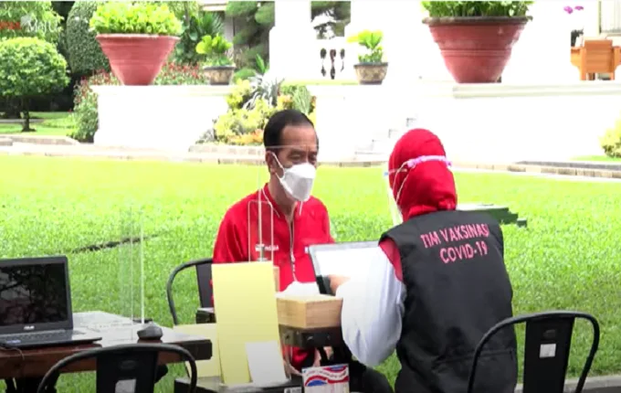 Presiden Jokowi Disuntik Vaksin Sinovac Kedua Hari Ini