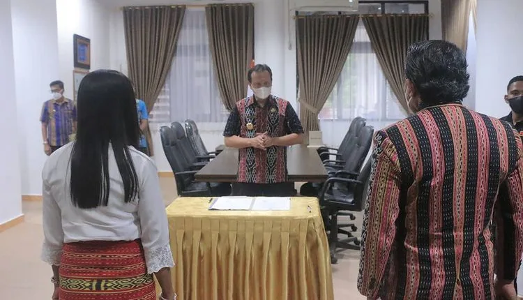 Sertijab Kepala BP4B, Bupati Belu: Yang Terpenting Kerja dengan Rapi
