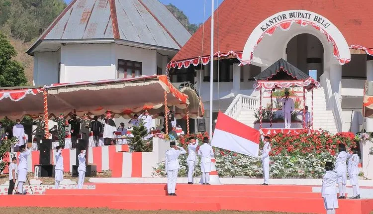 Upacara Peringati Hut Ke-76 Kemerdekaan RI Tingkat Kab. Belu Dilaksanakan Secara Sederhana dan Penuh Hikmat