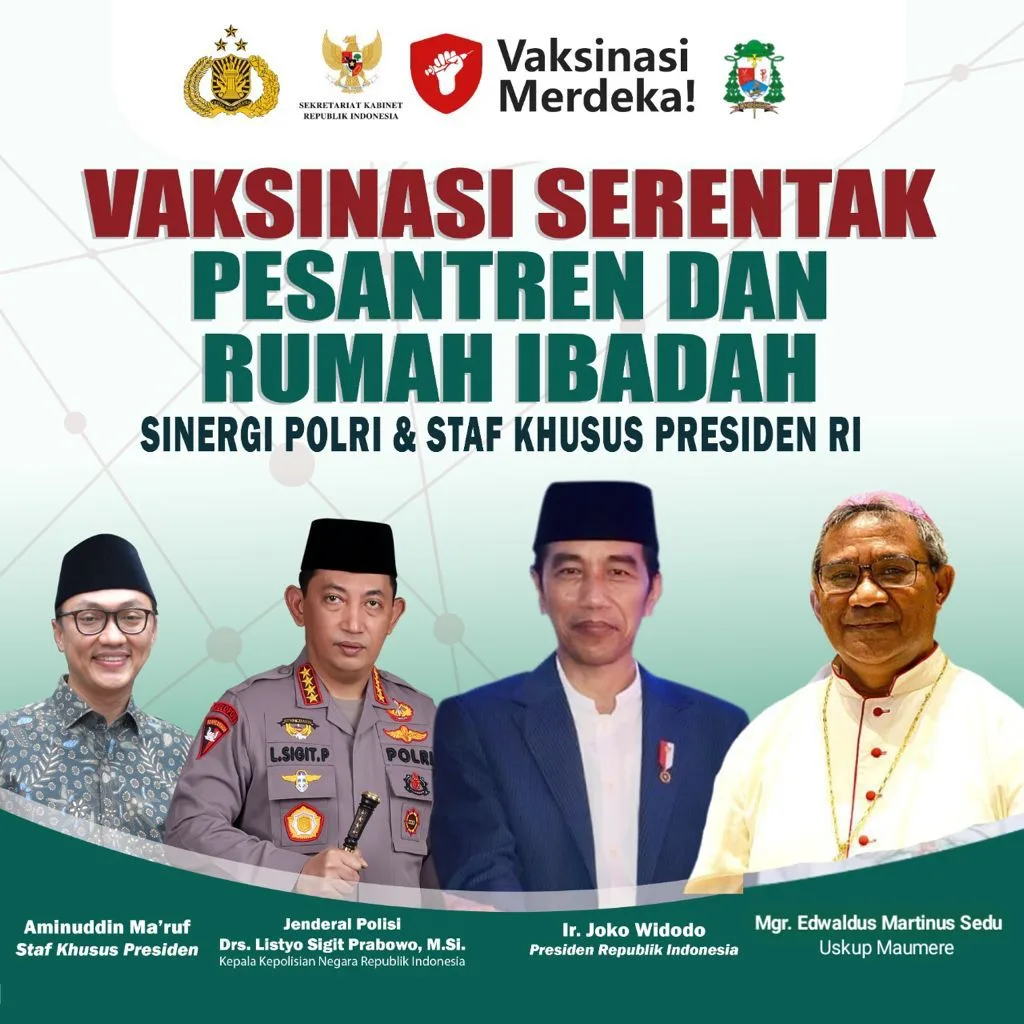 Paroki Katedral Maumere Wakili NTT di Program Vaksinasi Merdeka, Direktur Puspas Apresiasi Stafsus Presiden dan Polri
