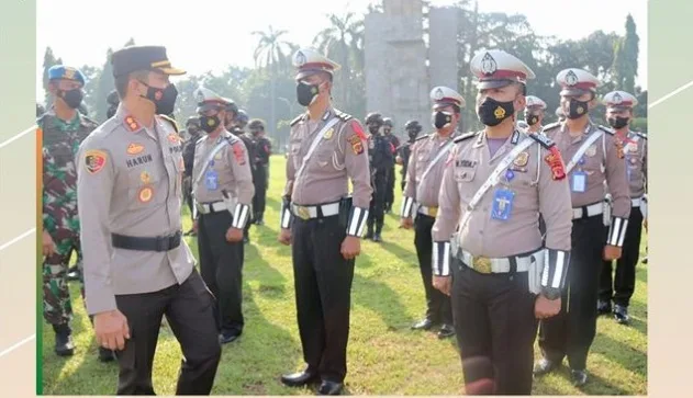 Pemda Kabupaten Bogor Lakukan Apel Gelar Pasukan untuk Pengamanan Natal 2021 dan Tahun Baru 2022