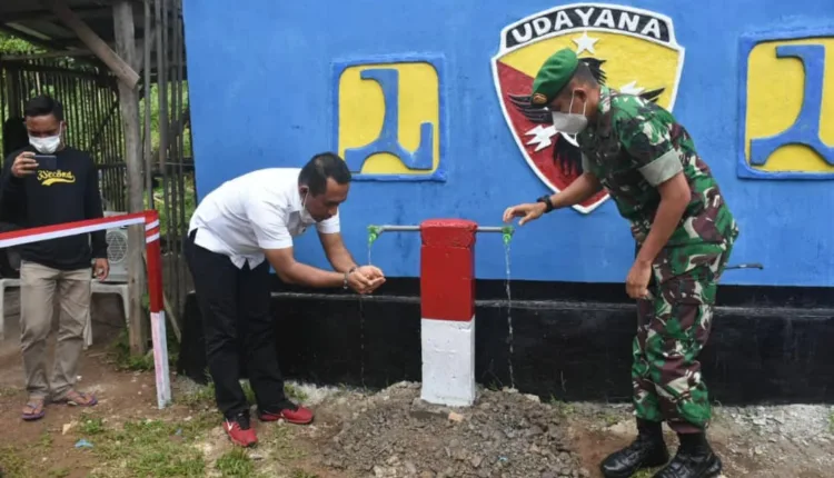Resmikan Pompa Hydran KODIM 1612/Manggarai tahap III KODAM IX Udayana di Dusun Beokina, Bupati Hery: Air Minum Bersih Sangat Penting