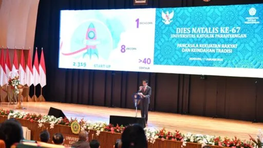 Bicara di Dies Natalis ke-67 Unpar Bandung, Jokowi: Implementasi Pancasila dalam Penanganan Pandemi itu Ada