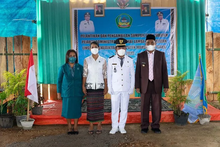 Lantik Camat Lamba Leda Selatan, Wabup Manggarai Timur: Pemimpin Harus Bisa Mengendalikan Emosi dan Situasi