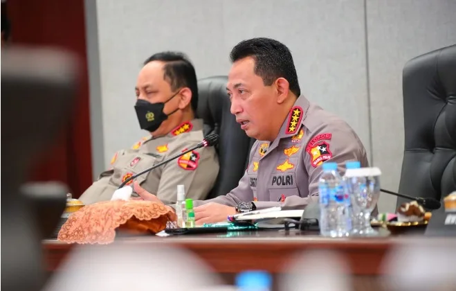 Gelar Anev, Kapolri Sampaikan Pesan Ini kepada Seluruh Jajarannya