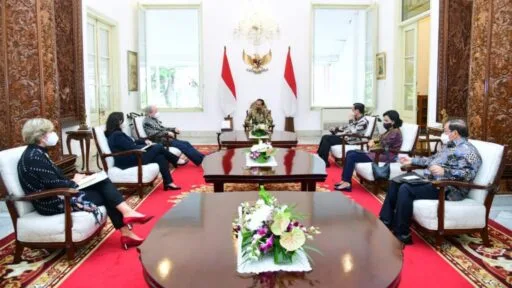 Sejumlah Delegasi Bank Dunia Temui Jokowi di Istana Merdeka