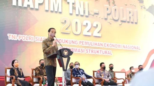Hadiri Rapim TNI DAN Polri 2022, Jokowi: Waspadai Tantangan Global