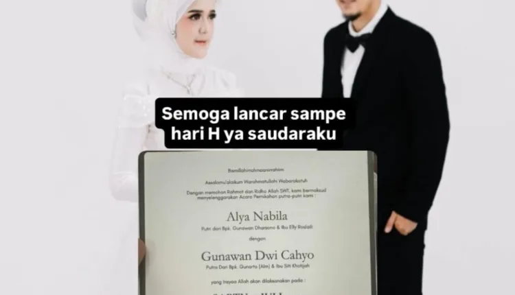 Undangan Pernikahan Gunawan Dwi Cahyo dengan Alya Nabila Bocor