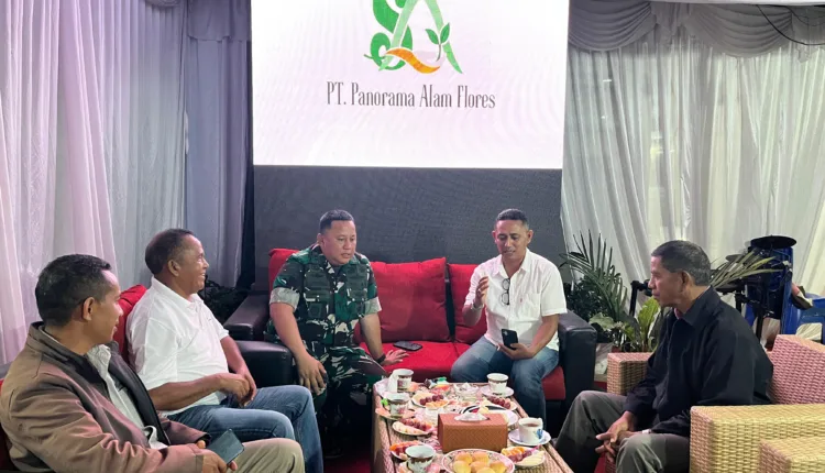 Dandim 1612 Manggarai Sambut Baik Kunjungan Perdana Dirut PT Panorama Alam Flores