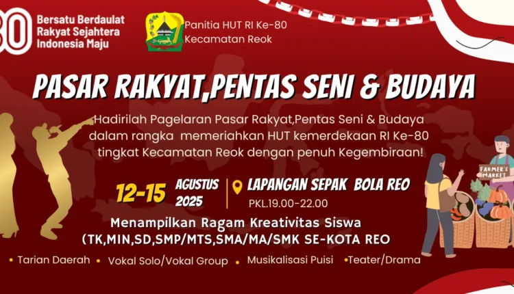 Kecamatan Reok Gelar Pawai Karnaval, Pasar Rakyat, Pentas Seni dan Budaya Meriahkan HUT RI ke-80